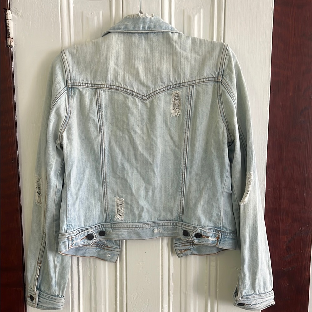 Distressed Denim Jacket - Picture 6 of 8